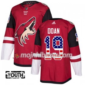 Dresovi Arizona Coyotes Shane Doan 19 Adidas 2017-2018 Crvena USA Flag Fashion Authentic - Dječji